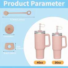 3 Pezzi Stopper Anti-perdita In Silicone Per Tazza 2.0 40oz/30oz Borraccia A Tenuta Stagna Accessori Di Tenuta Con Tappo Anti-perdita Rotondo E Tappo Anti-perdita Quadrato Con Coperchio Adattatore Per Cannucce