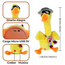 Pato Bailarín con Sonido: ¡Diversión y Aprendizaje en Cada Movimiento! - Amarillo - Ver 2