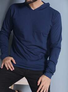 Men T-Shirts - Màu xanh hải quân - Xem 4