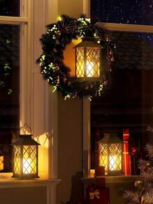 1 pezzo Lampada appesa a energia solare, candela senza fiamma tremolante impermeabile a LED, per tavolo, patio, prato, esterno, decorazione per feste