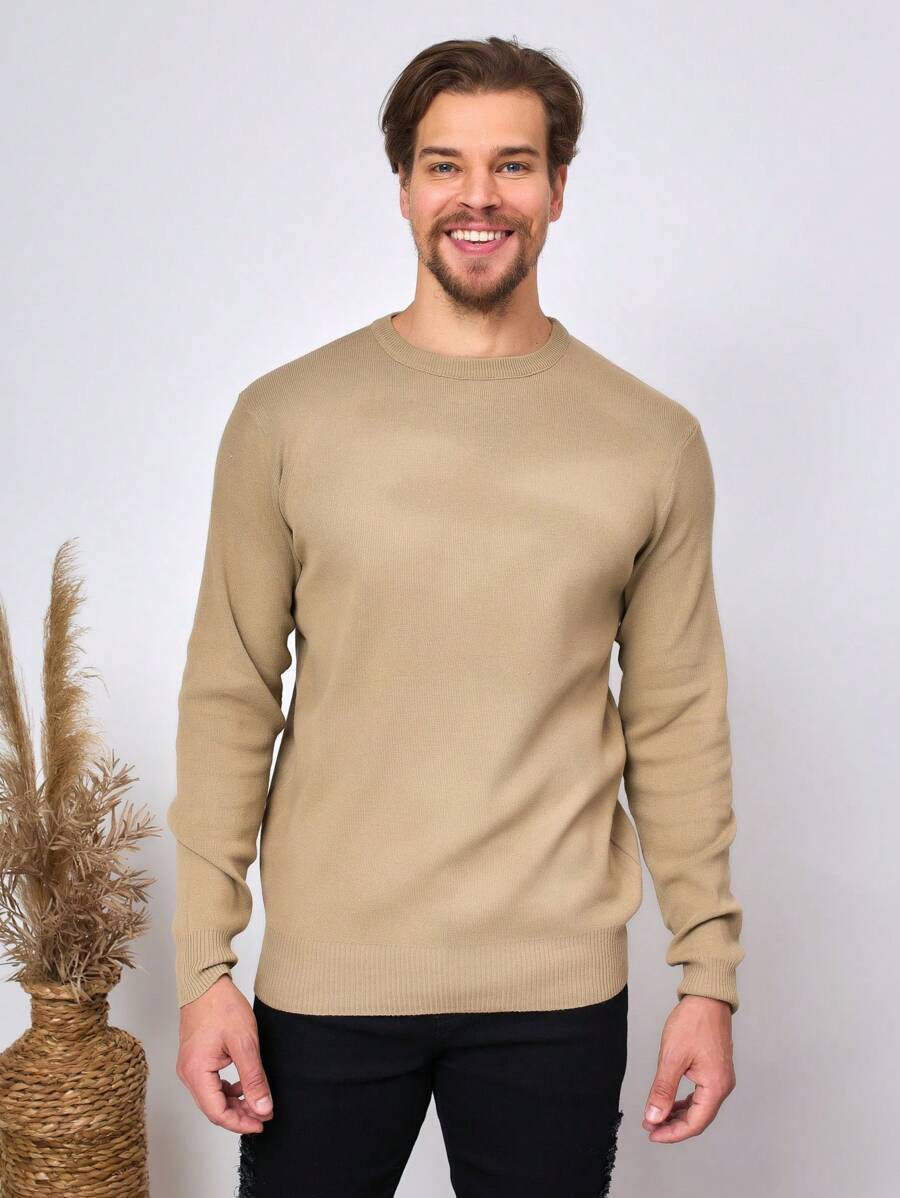 Men Sweaters - Albaricoque - Ver 1