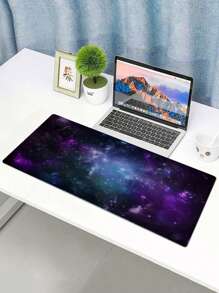 1 件宇宙和星空图案防滑游戏和工作鼠标垫，4 种可选尺寸，重返校园 - 彩色 - 查看 4