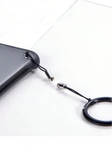 1pc Metal Phone Ring Stand & Borderless Phone Strap & Phone Case Rope & Usb Keychain & Keyring Lanyard - Multicolor - View 6