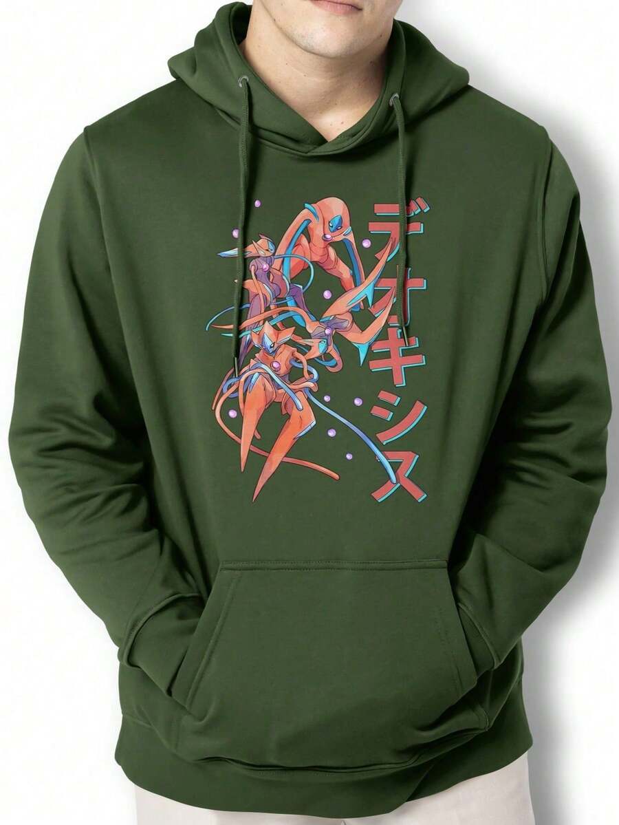 Men Hoodies - 軍綠色 - 查看 1