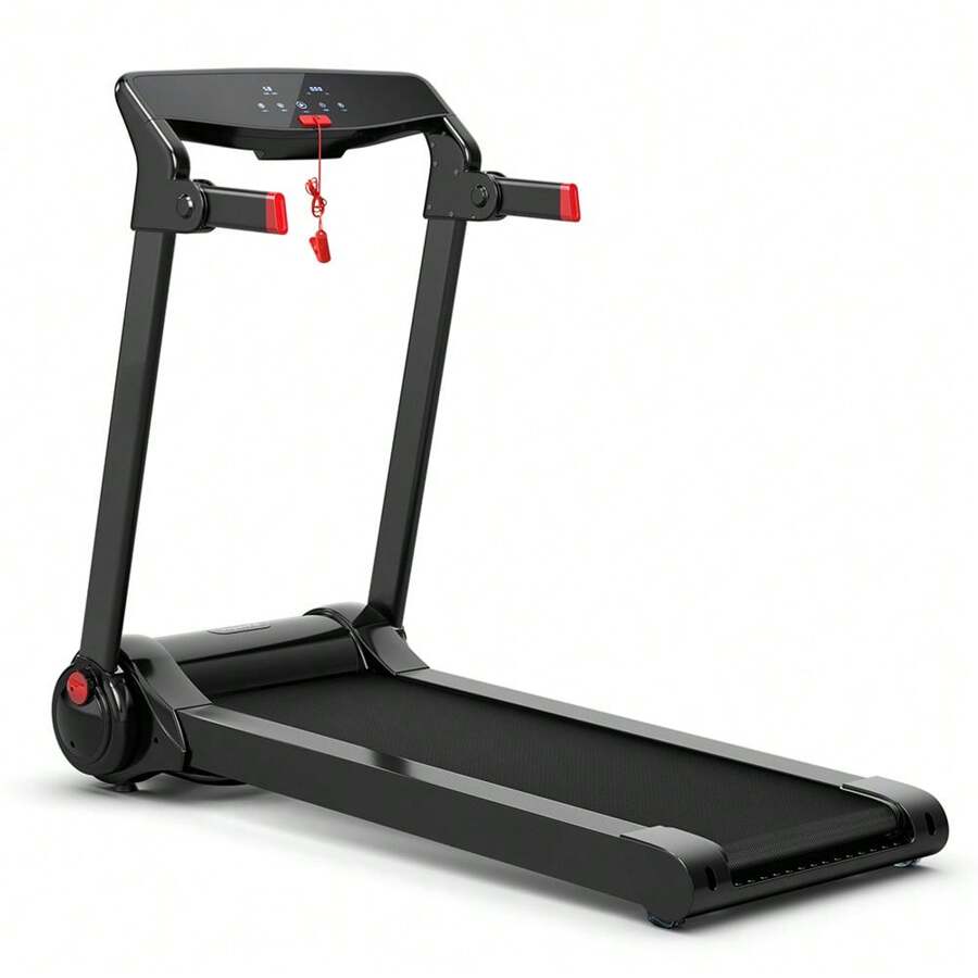 3HP Electric Folding Treadmill With Bluetooth Speaker - 紅色 - 查看 1