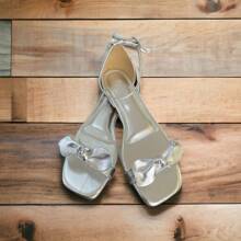 Women Heeled Sandals - 銀色 - 查看 5