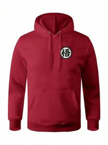 Men Hoodies - 紅色 - 查看 1