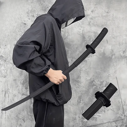 Funny & Cool Samurai Sword Anime Model, Plastic Expandable Samurai Sword Weapon Model, Halloween Costume Role Play Prop, LARP Party Game Accessory, Stage Performance Prop, Perfect Gift & Collectible
