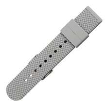 1入組男士灰色柔軟耐用快速易配合抗拉性矽膠手錶品牌錶帶具備頂級不鏽鋼扣18mm/20mm/22mm/24mm,與華為三星智能手錶兼容 - 灰色 - 查看 2