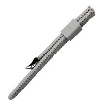 1入組男士灰色柔軟耐用快速易配合抗拉性矽膠手錶品牌錶帶具備頂級不鏽鋼扣18mm/20mm/22mm/24mm,與華為三星智能手錶兼容 - 灰色 - 查看 5