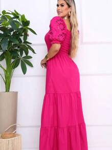 Women Dresses - Màu Hồng Tươi - Xem 2