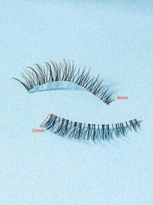 5pairs Natural-Looking Transparent Stem Mink-Like Soft & Comfortable Lovely False Eyelashes Strip Lashes, Lashes, Eyelashes, Fake Lashes - Feather Lashes - View 8