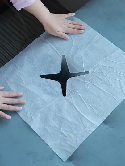 HMQ beauty Disposable Pillow Towel, Face Support, Headrest Cover, Soft And Non-Woven Fabric With Holes 35 * 35cm, Beauty Massage, SPA Salon Eyelash Extension Tool