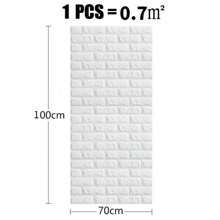 70x100cm 3D Wall Sticker Imitation Brick Bedroom Home Decor Waterproof Self-Adhesive DIY Wallpaper For Living Room TV Backdrop, Renovation Stickers Peel Wall Panels, Wall Paper, Wallpapers, Spring Decoration Items Refresh Your Home, Festival Decoration Stickers Gifts Birthday Graduation