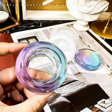 带盖小罐形硅胶模具，适用于环氧树脂铸造，DIY 迷你珠宝盒储物容器 - 白色 - 查看 4