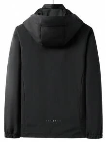 Nueva chaqueta impermeable y a prueba de viento para mujer para actividades al aire libre, abrigo para escalada de montaña, de moda - Negro - Ver 2