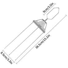 Stainless Steel Semi-Automatic Barbecue Fork Skewers For Barbecue Cage - Silver - View 3