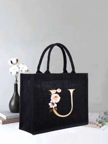 Vàng Màu hồng Hoa Đen Túi xách tay , Nguyên chất Đen Thiết kế , Đơn giản Và , Cá nhân hóa Lễ cưới Túi quà tặng , Phù dâu , Túi trang điểm , Du lịch Đơn giản Túi bảo quản , Màu thuần Mỹ phẩm Ví , Dung lượng lớn Du lịch Túi trang điểm : Hoàn hảo Đối với Ngoài trời Hoàn hảo Đối với Đám cưới , Sinh nhật , Và Kỳ nghỉ , Cái này Là A Tuyệt vời Qủa tặng Đối với phụ nữ , Mẹ , Giáo viên , Bạn Và Lớn Ba lô Đối với Sinh viên , Trở lại Trường , - màu đen - Xem 23