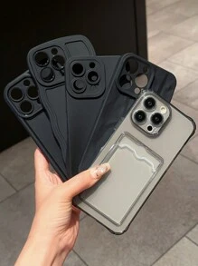 5 Stücke Einfarbig Hochwertige Bambus Wellen Kartenhülle mit Vollschutz für iPhone 15/15 Pro/15 Pro Max/15 Plus/11/12/13/14/XS/XR/11 Pro/11 Pro Max/12 Pro/12 Pro Max/13 Pro/13 Pro Max/14 Pro/14 Pro Max/14 Plus/7 Plus/8 Plus/8/SE2, wasserdicht, stoßfest, kratzfest - Verschiedenfarbig - Übersicht 4