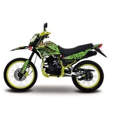 Kit De Graficos Para Dm 200 Cubiertas, Tanque, Salpicadero, etc. Full Body Cortado Y Listo Para Instalar - Verde - Ver 2