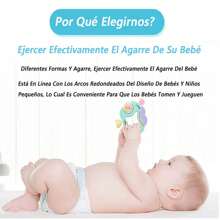 11 Piezas Kit de Juego para Bebés, Divertidas Sonajas para Tamaño Ideal para Bebés pequeñas Manos.Juego de Sonajeros de Mano Caja de Regalo