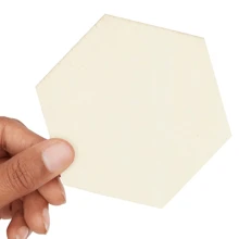 16 Piezas De Hexágonos De Madera Para Manualidades Diy, Recortes De 6 Pulgadas Para Grabado En Madera, Pintura, Decoraciones De Pared - 16 piezas - Ver 3