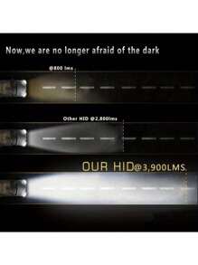 2入組氙氣hid套件,薄型膜式電子鎮流器轉換燈泡,帶電子鎮流器的h7和h11頭燈套裝及9005 9006燈泡,6000k 10000k可選 - 10000K(紫藍色) - 查看 9