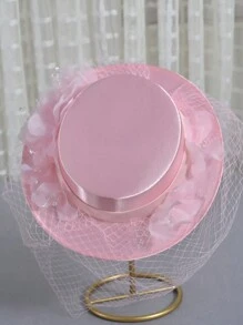 法式時尚帽子,新娘花簪帽,英式女帽,優雅帽子,復古帽子,蝴蝶結帽,生日派對頭飾,宴會禮帽,黑帽,德比帽,賽馬帽,正式帽,大帽,女士帽 - A - 查看 13