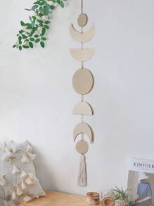 mosoon dreamer 1pc Wooden Moon Cutout Wall Decoration, Festival Ornament Atmosphere Decor For Home,Home Decor ,Room Decor,Wall Decor Gifts Birthday Graduation