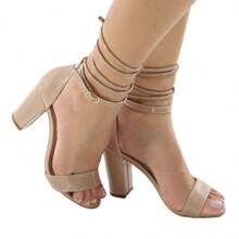 Women Heeled Sandals - 米色 - 查看 1