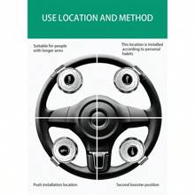 YuliSpy Vehicle Power Handle Car Steering Wheel Spinner Accessory Knob Universal Fit For Car - Carbon Fiber - View 6