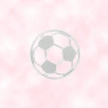 1/2/5入金屬足球造型切割模,diy 手工膠卡相片剪貼音符,可重複使用碳鋼材質,適用於製作賀卡 - 銀色 - 查看 4