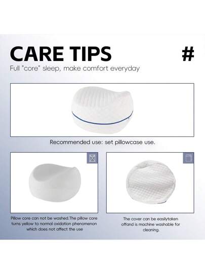 YUNDISSI Memory Foam Knee Pillow, Sleeping Leg Side Sleepers Women Body Shape Keep ,Relax Your Knees, Back, Legs Hips,Improve Sleep Quality., Bedding, Home view 7