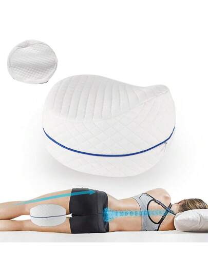 YUNDISSI Memory Foam Knee Pillow, Sleeping Leg Side Sleepers Women Body Shape Keep ,Relax Your Knees, Back, Legs Hips,Improve Sleep Quality., Bedding, Home