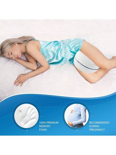 YUNDISSI Memory Foam Knee Pillow, Sleeping Leg Side Sleepers Women Body Shape Keep ,Relax Your Knees, Back, Legs Hips,Improve Sleep Quality., Bedding, Home view 5
