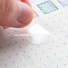 200pcs Transparent Dot Double-Sided Adhesive Tape (100pcs Round Dot/Roll) Adhesive Tape For Scrapbook Crafts Journal, Back To School