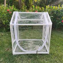 Roofed Flower Stand Succulent Greenhouse Pvc Fully Transparent Plant Growth Tent - White - View 4