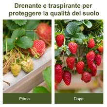 Outsunny Telo Pacciamatura 50x2m 100g/m² Telo Anti Erbacce Telo Nero per Orto, Serra, Giardino Drenante e Traspirante con Quadrettatura - nero - Visualizzare 5