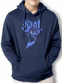 Men Hoodies - 藏蓝色 - 查看 1