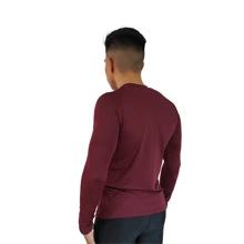 Men Swim Rashguards - Maroon - View 3