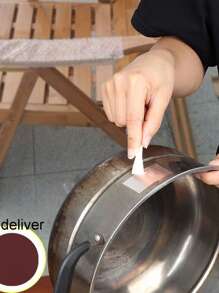 Pot And Leak Repairing Patch, Aluminum Foil Sticker, High Temperature Resistant Patch, Stainless Steel Pot Bottom With Hole, Flame Resistant Plastic Basin Patch, Etc. - Silver - View 8