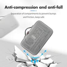 Startrc Insta360 X3 Panoramic Camera Kit Storage Bag, Sport Camera Accessory Bag, Handheld Portable Bag - Grey - View 4