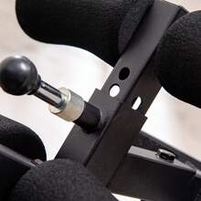 HOMCOM Foldable Gravity Inversion Table, Back Therapy Fitness Bench W/ Soft Ankle Cushions, For Home, Office, Gym - Black - Black - View 8