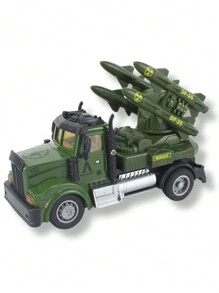 Caminhão de Controle Remoto Military Truck Exército 1:64 Com Luz - Verde - Visão 4