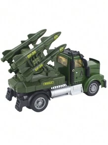 Caminhão de Controle Remoto Military Truck Exército 1:64 Com Luz - Verde - Visão 5