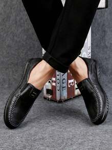 CLOHOO Clohoo Brand Exclusive Men's Soft Slip-On Loafers, Versatile Casual And Business Formal Leather Shoes