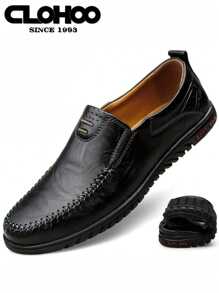 CLOHOO Clohoo Brand Exclusive Men's Soft Slip-On Loafers, Versatile Casual And Business Formal Leather Shoes