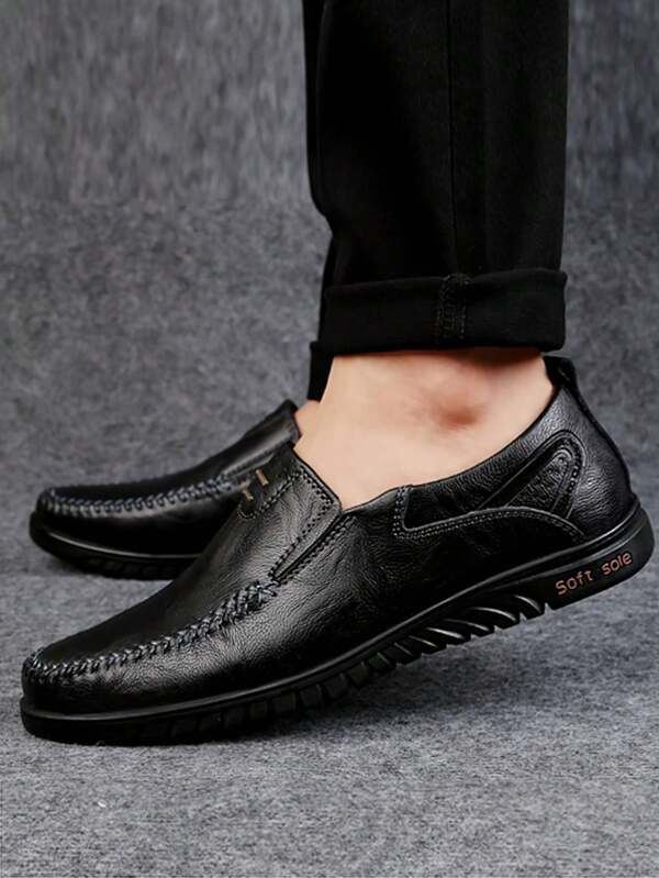 CLOHOO حذاء نسائي من الجلد الناعم للرجال من Clohoo، حذاء جلدي عملي و رسمي للمناسبات اليومية والأعمال الرسمية