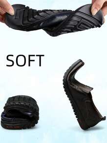 CLOHOO Clohoo Brand Exclusive Men's Soft Slip-On Loafers, Versatile Casual And Business Formal Leather Shoes