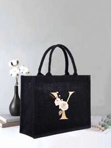 Vàng Màu hồng Hoa Đen Túi xách tay , Nguyên chất Đen Thiết kế , Đơn giản Và , Cá nhân hóa Lễ cưới Túi quà tặng , Phù dâu , Túi trang điểm , Du lịch Đơn giản Túi bảo quản , Màu thuần Mỹ phẩm Ví , Dung lượng lớn Du lịch Túi trang điểm : Hoàn hảo Đối với Ngoài trời Hoàn hảo Đối với Đám cưới , Sinh nhật , Và Kỳ nghỉ , Cái này Là A Tuyệt vời Qủa tặng Đối với phụ nữ , Mẹ , Giáo viên , Bạn Và Lớn Ba lô Đối với Sinh viên , Trở lại Trường , - màu đen - Xem 26